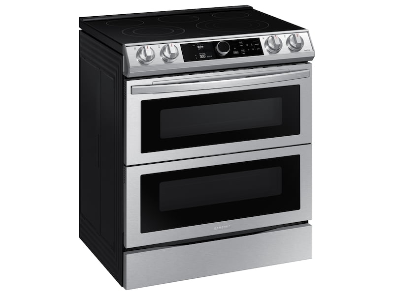 Samsung NE63T8751SS 6.3 Cu. Ft. Flex Duo™ Front Control Slide-In Electric Range With Smart Dial, Air Fry & Wi-Fi In Stainless Steel