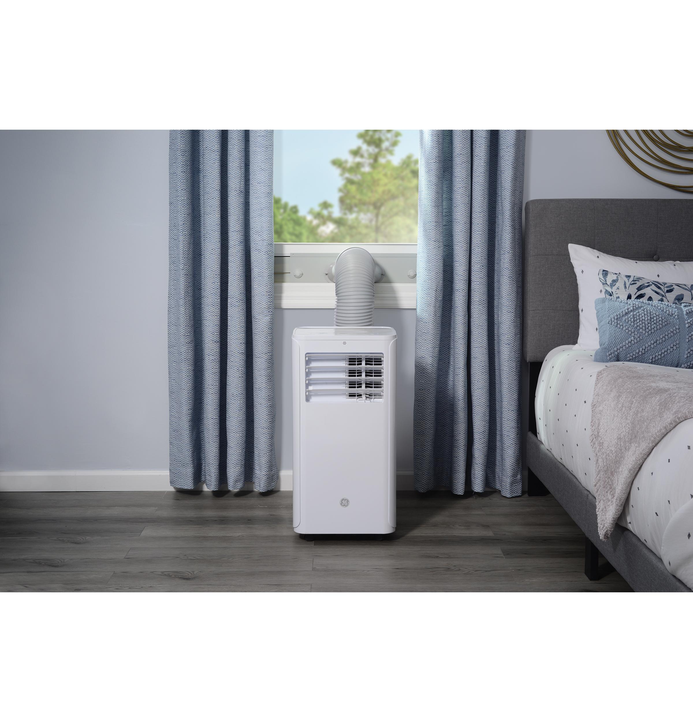 Ge Appliances APFD06JASW Ge® 6,100 Btu Portable Air Conditioner With Dehumidifier And Remote, White