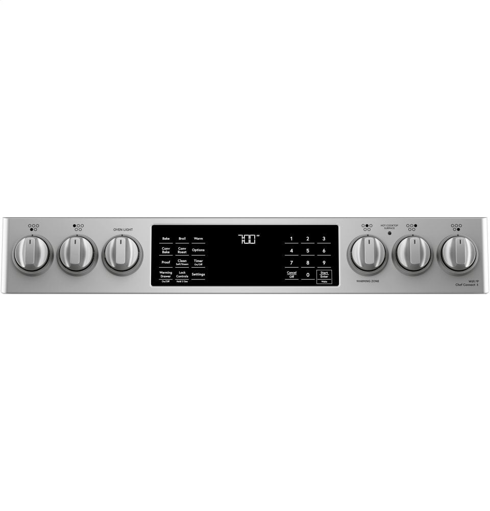 Cafe CES700P2MS1 Café 30" Smart Slide-In, Front-Control, Radiant And Convection Range