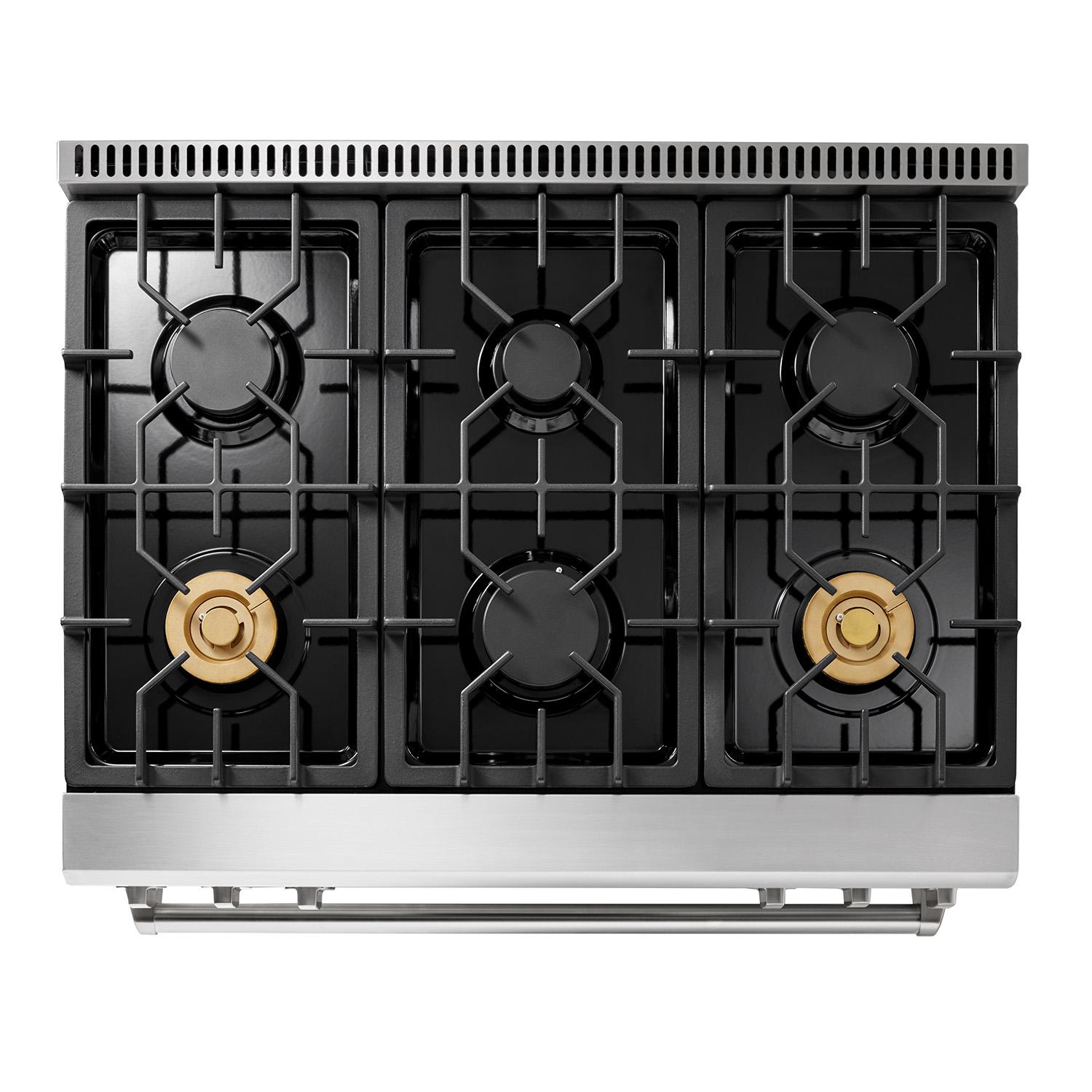 Thor Kitchen TRG3601 36 Inch Tilt Panel Professional Gas Range - Trg3601 / Trg3601Lp