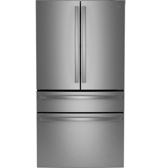Ge Appliances PGE29BYTFS Ge Profile™ Series Energy Star® 28.7 Cu. Ft. Smart Fingerprint Resistant 4-Door French-Door Refrigerator With Dual-Dispense Autofill Pitcher