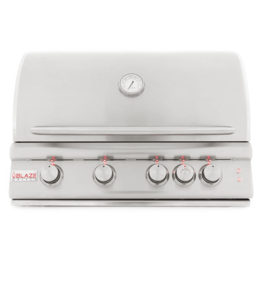 Blaze Grills BLZ4LTE2NG Blaze 32 Inch 4-Burner Lte Gas Grill With Rear Burner And Built-In Lighting System, With Fuel Type - Natural Gas