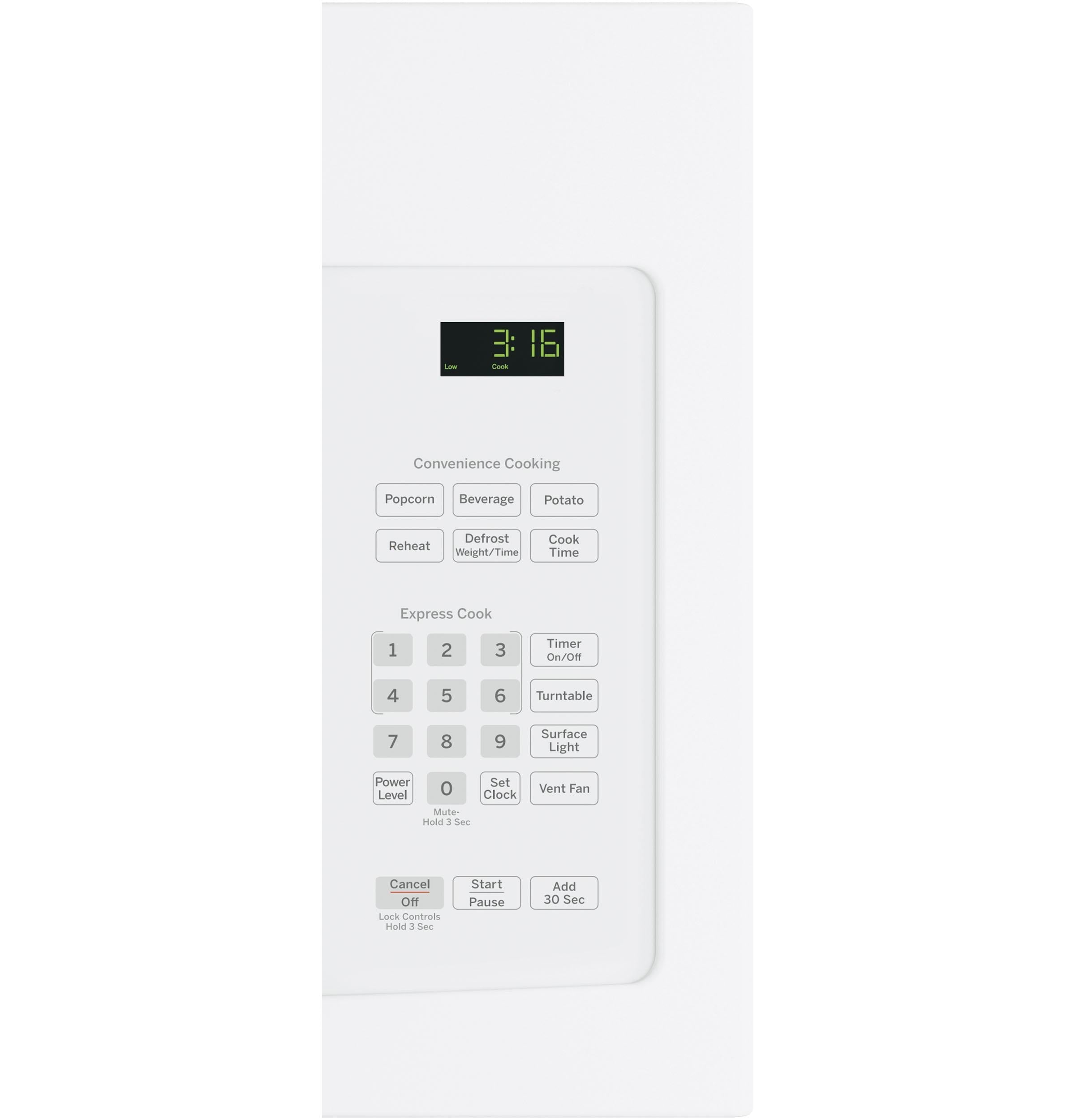 Ge Appliances JNM3163DJWW Ge® 1.6 Cu. Ft. Over-The-Range Microwave Oven With Recirculating Venting