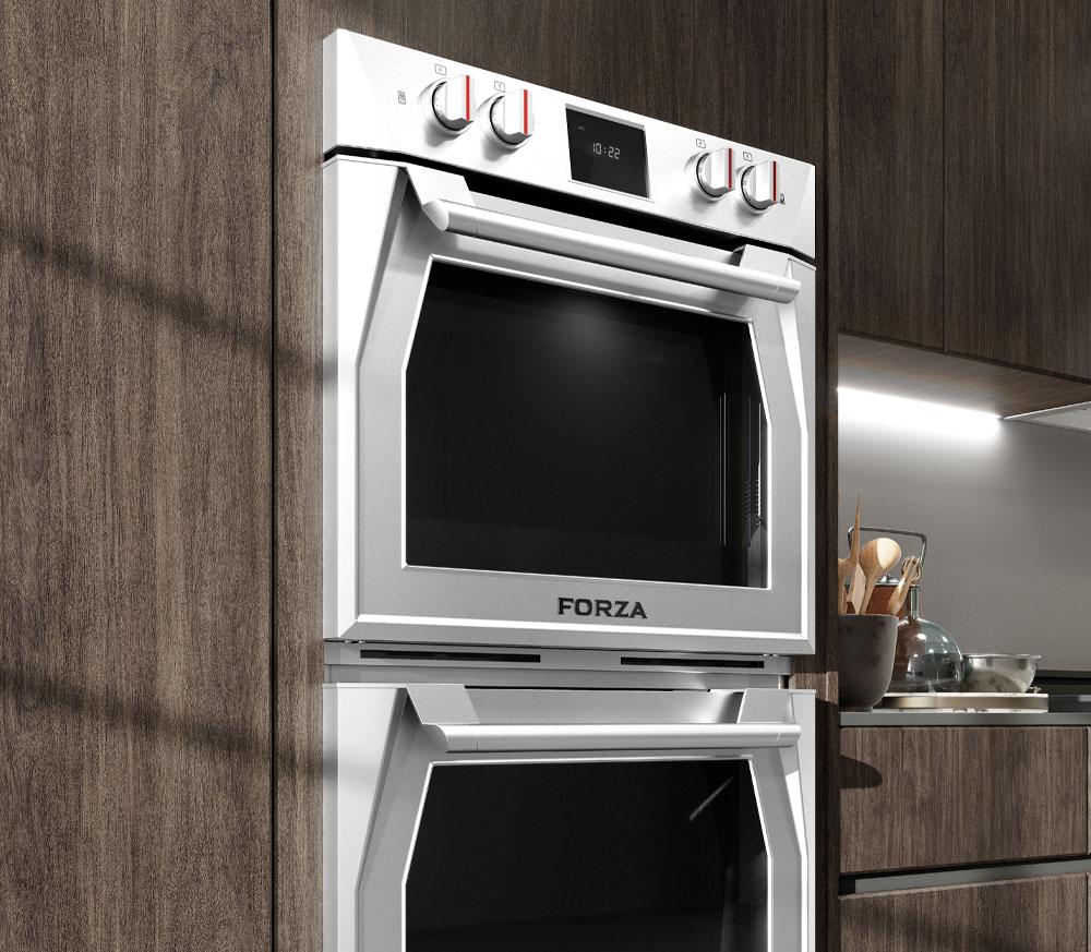 Forzacucina FODP30S 30 Inch Double Dual Convection Electric Wall Oven