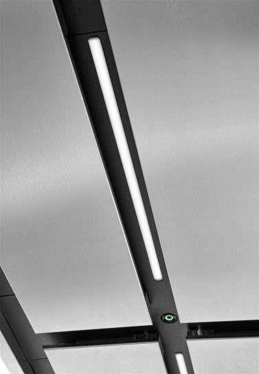 Best Range Hoods CC34IQT63SB Cirrus Grande 63 Inch 1200 Cfm Brushed Stainless Steel Ceiling Mounted Range Hood With Led Light