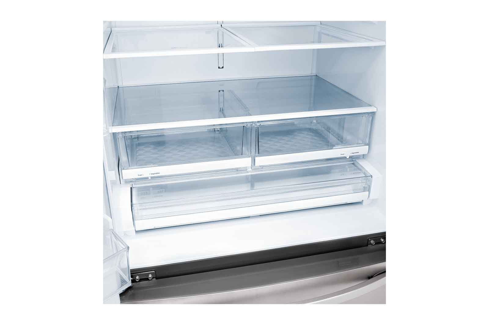 Lg LRFS28XBS 28 Cu.Ft 3 Door French Door, Standard Depth, Ice And Water With Single Ice