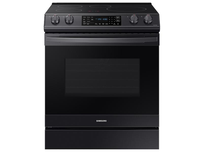 Samsung NE63B8611SG 6.3 Cu. Ft. Smart Instant Heat Induction Slide-In Range With Air Fry & Convection+ In Black Stainless Steel