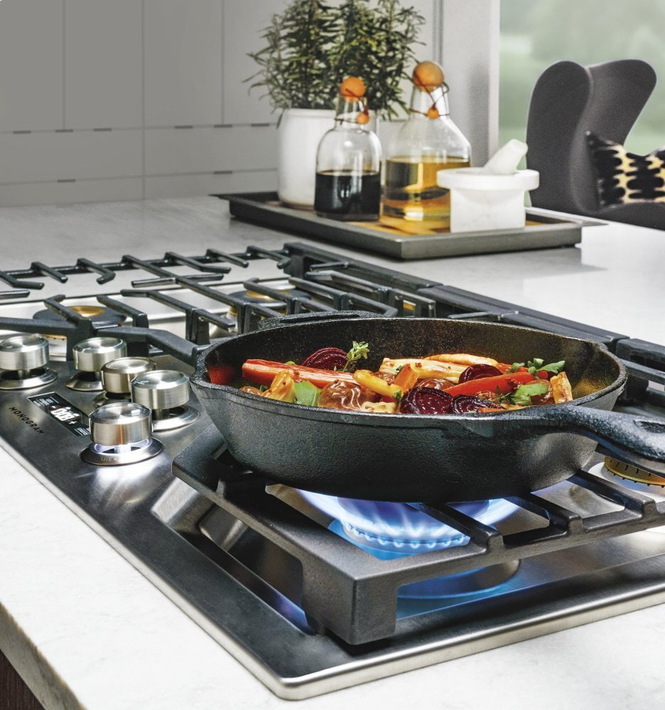 Monogram ZGU36ESLSS Monogram 36" Smart Deep-Recessed Gas Cooktop (Natural Gas)