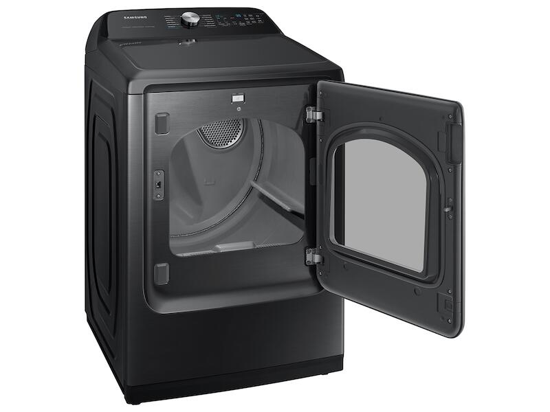 Samsung DVG52A5500V 7.4 Cu. Ft. Smart Gas Dryer With Steam Sanitize+ In Brushed Black