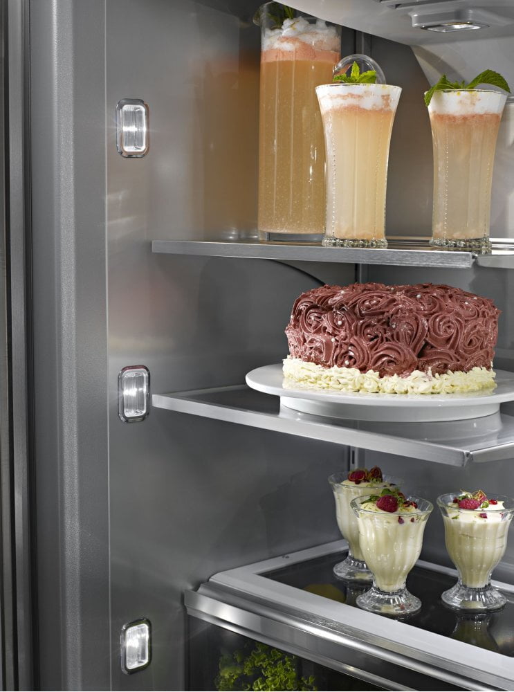 Kitchenaid KBFN502ESS 24.2 Cu. Ft. 42" Width Built-In Stainless French Door Refrigerator With Platinum Interior Design - Stainless Steel