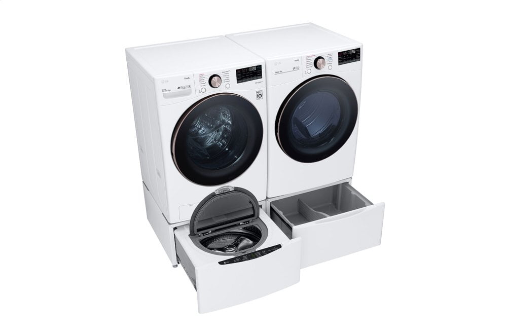 Lg DLGX4001W 7.4 Cu. Ft. Ultra Large Capacity Smart Wi-Fi Enabled Front Load Gas Dryer With Turbosteam™ And Built-In Intelligence