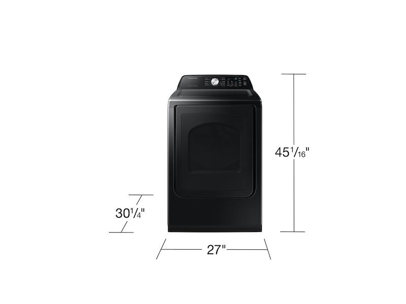Samsung DVG47CG3500V 7.4 Cu. Ft. Smart Gas Dryer With Sensor Dry In Brushed Black