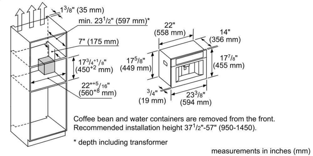 Thermador TCM24TS 24-Inch Built-In Coffee Machine With Home Connect Tcm24Ts