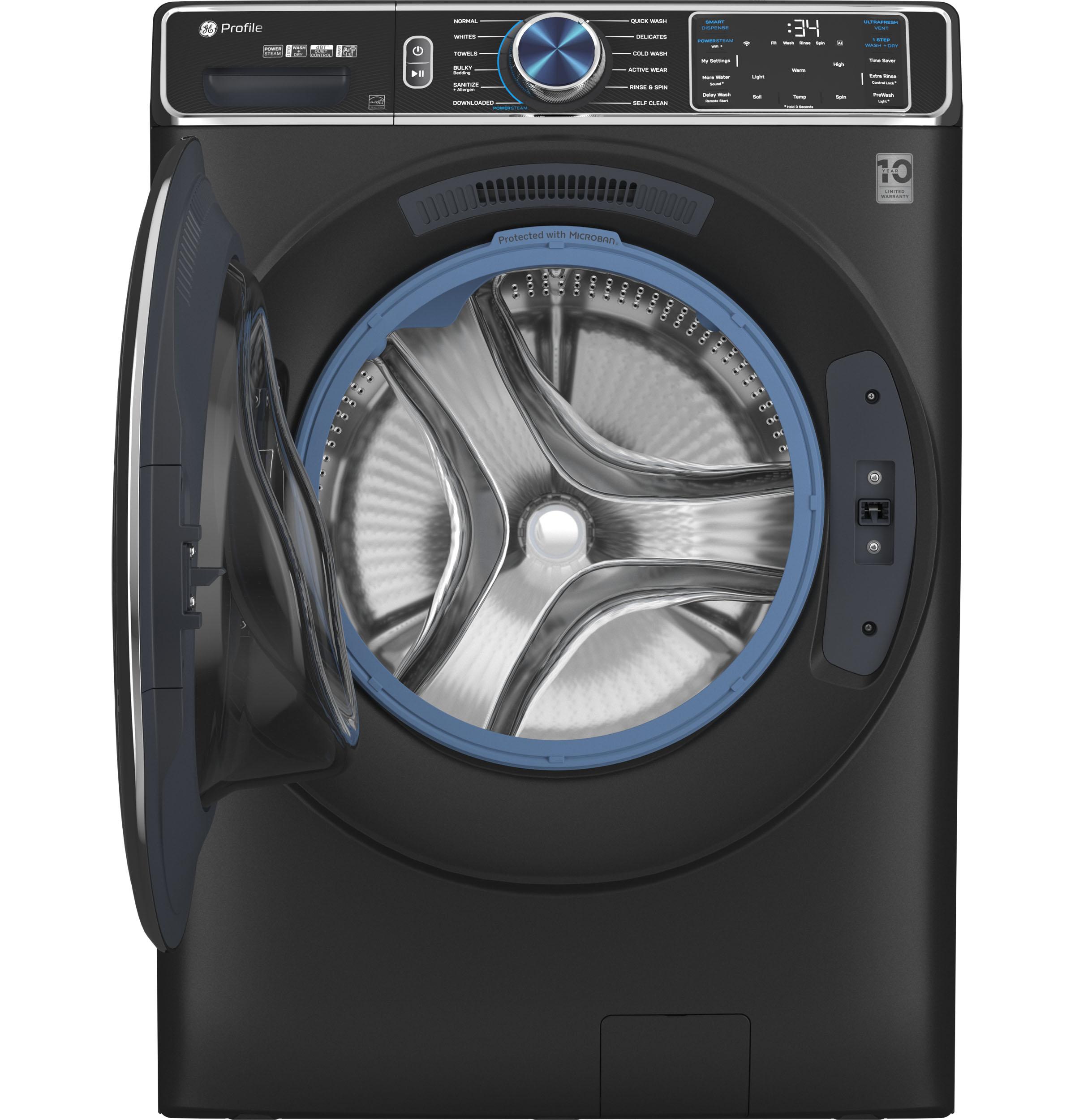 Ge Appliances PFW950SPTDS Ge Profile™ 5.3 Cu. Ft. Capacity Smart Front Load Energy Star® Steam Washer With Adaptive Smartdispense™ Ultrafresh Vent System Plus™ With Odorblock™