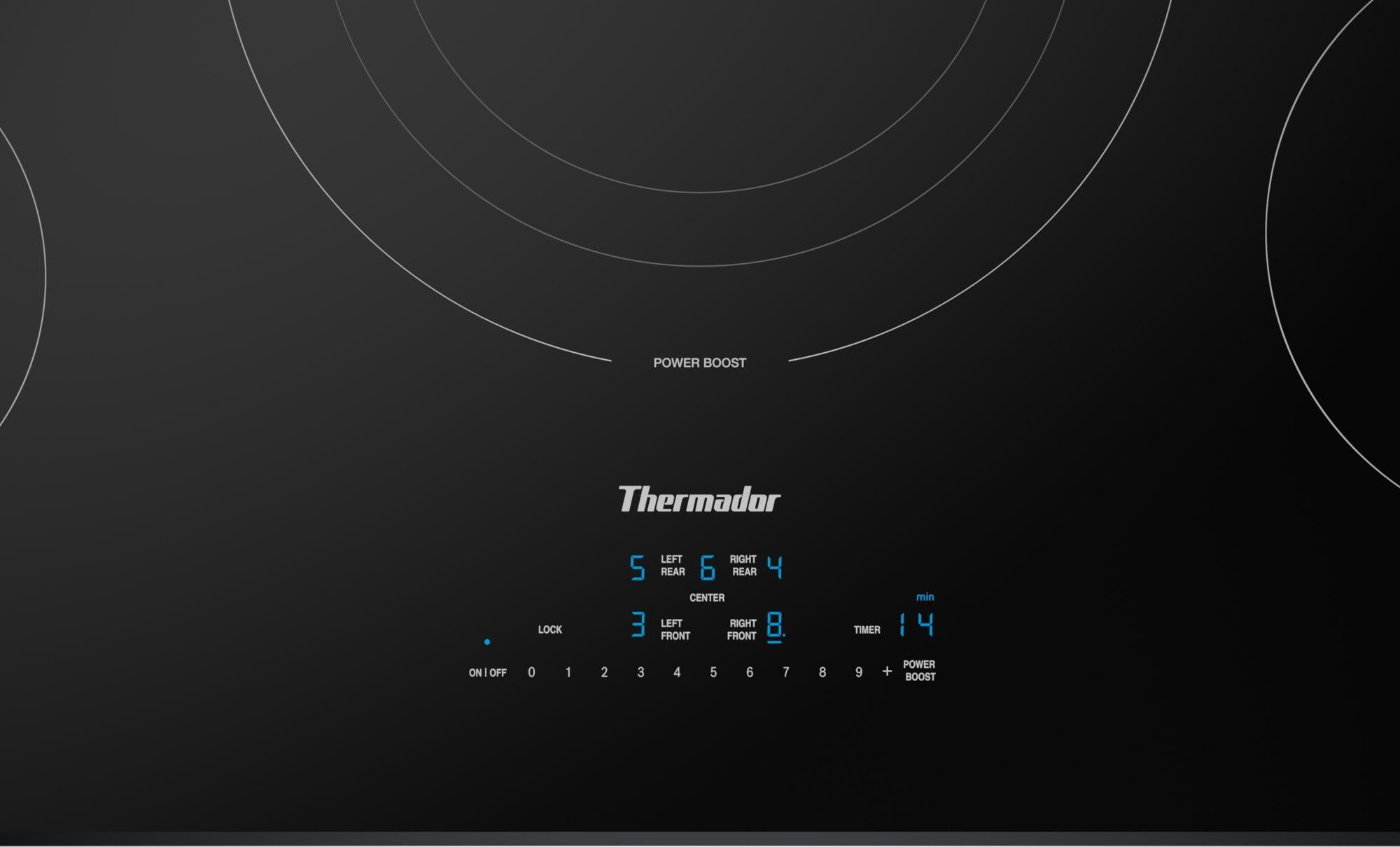 Thermador CIT365YB Induction Cooktop 36'' Black, Surface Mount Without Frame Cit365Yb