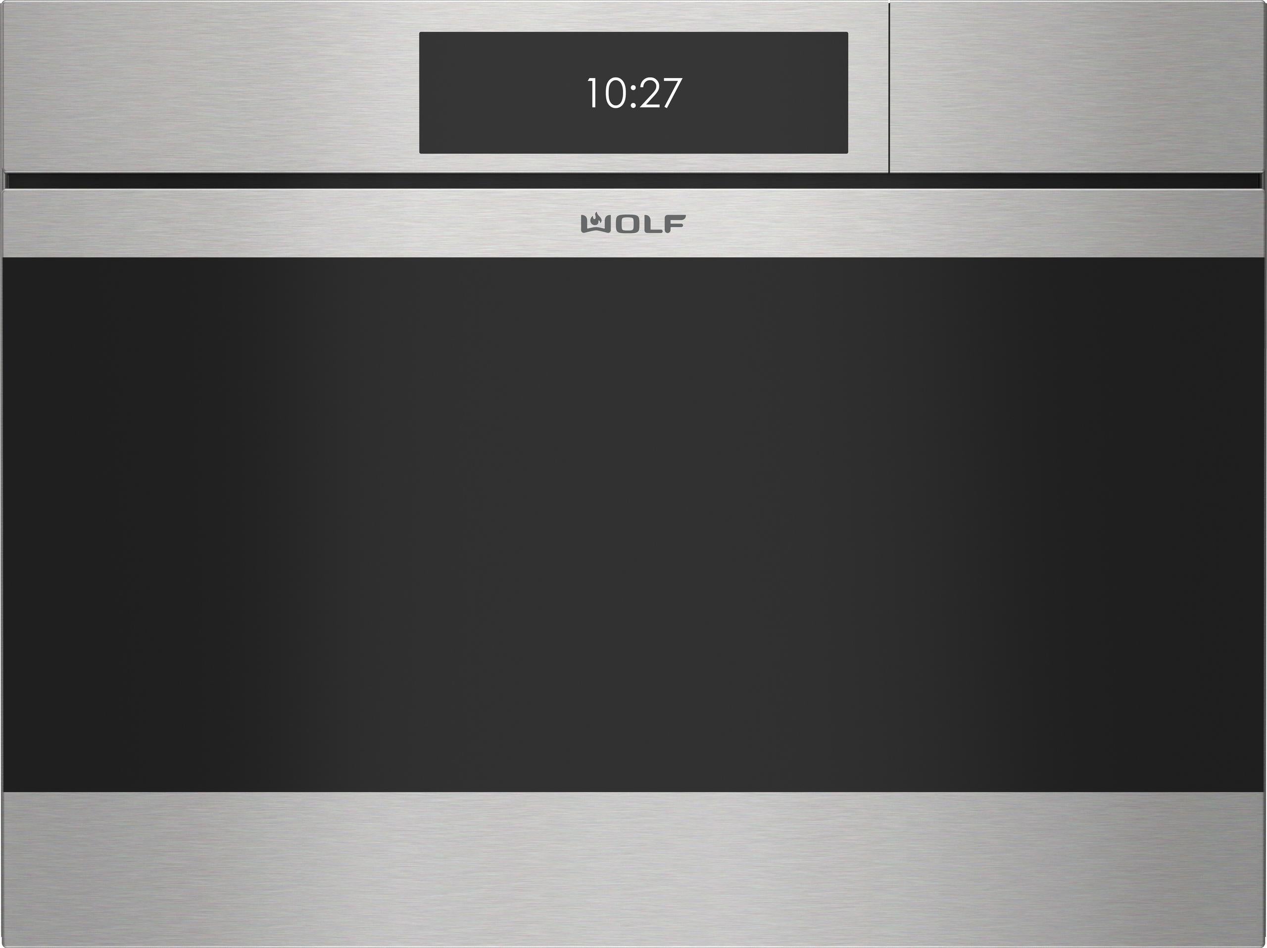 Wolf CSO2450CMS 24" M Series Contemporary Stainless Steel Handleless Convection Steam Oven