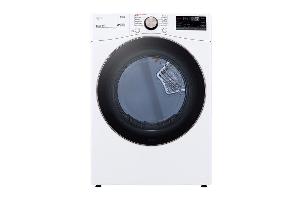 Lg DLGX4001W 7.4 Cu. Ft. Ultra Large Capacity Smart Wi-Fi Enabled Front Load Gas Dryer With Turbosteam™ And Built-In Intelligence