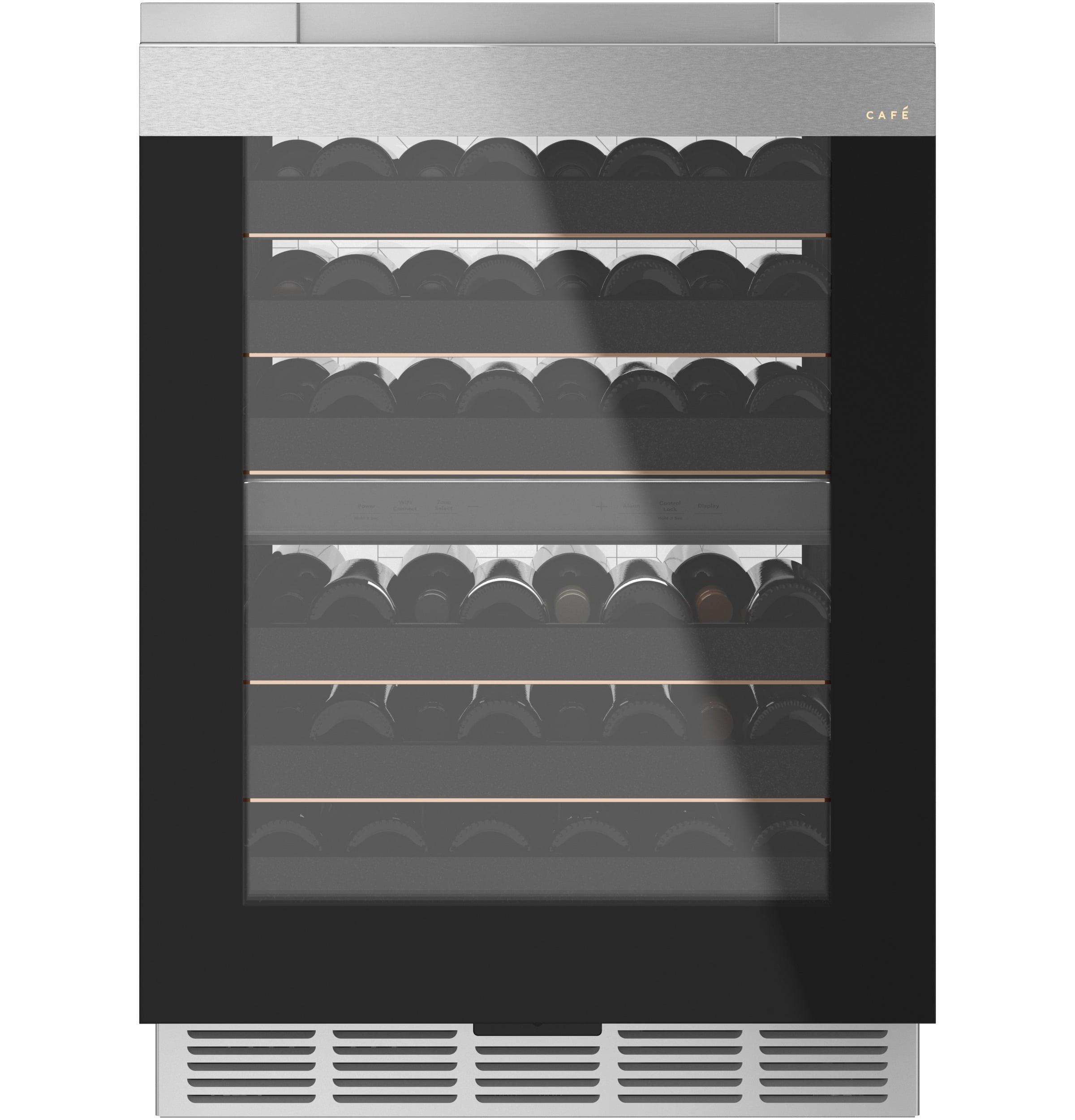 Cafe CCR06DM2PS5 Café Wine Center In Platinum Glass