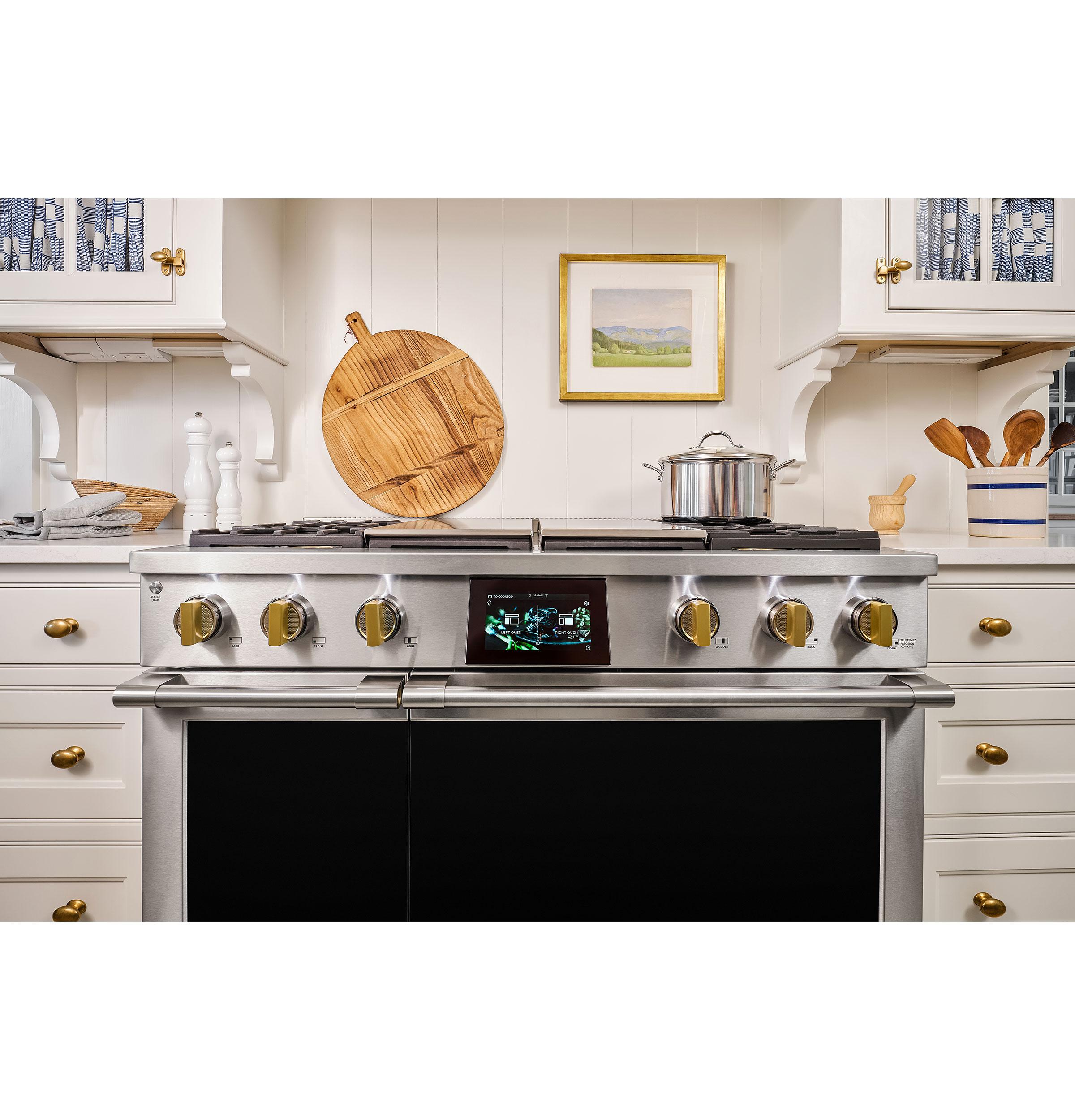 Monogram ZDP484NGTSS Monogram 48" Dual-Fuel Professional Range With 4 Burners, Grill, And Griddle