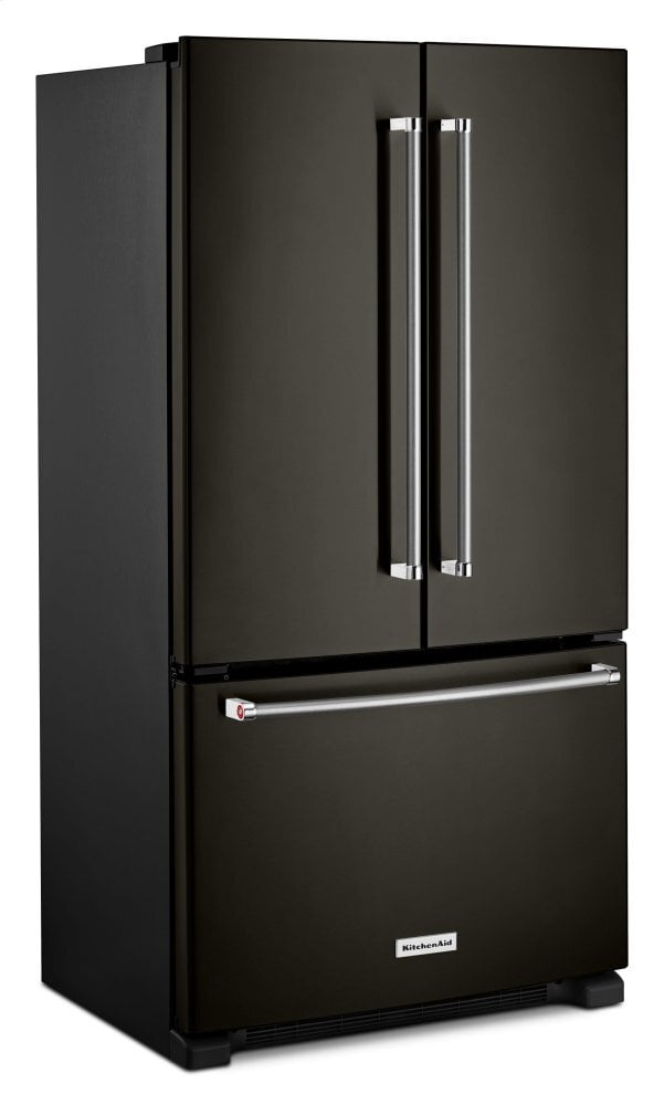 Kitchenaid KRFC300EBS 20 Cu. Ft. 36-Inch Width Counter-Depth French Door Refrigerator With Interior Dispense - Black Stainless Steel With Printshield™ Finish