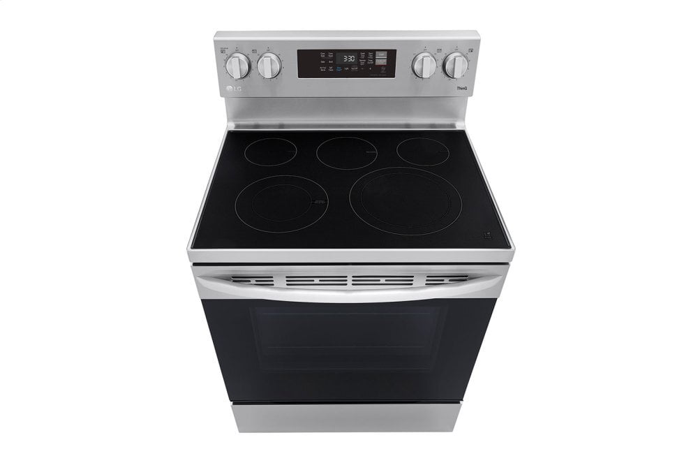 Lg LREL6323S 6.3 Cu Ft. Smart Wi-Fi Enabled Fan Convection Electric Range With Air Fry & Easyclean®