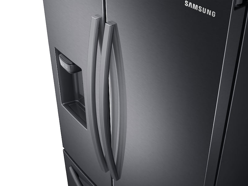 Samsung RF27T5201SG 27 Cu. Ft. Large Capacity 3-Door French Door Refrigerator With External Water & Ice Dispenser In Black Stainless Steel