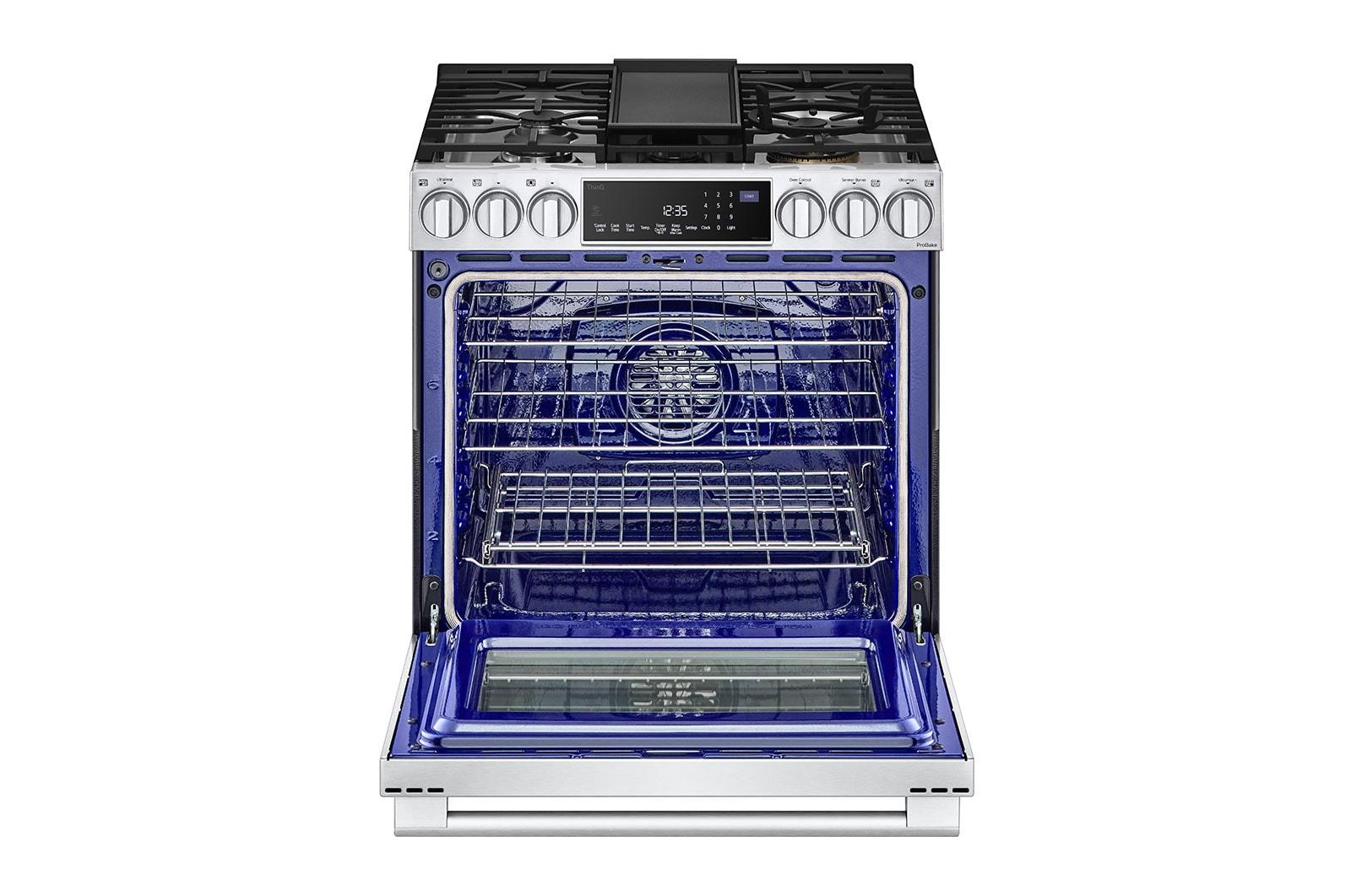 Lg LSDS6338F 6.3 Cu. Ft. Smart Wi-Fi Dual Fuel Slide-In Range With Probake Convection® And Easyclean®