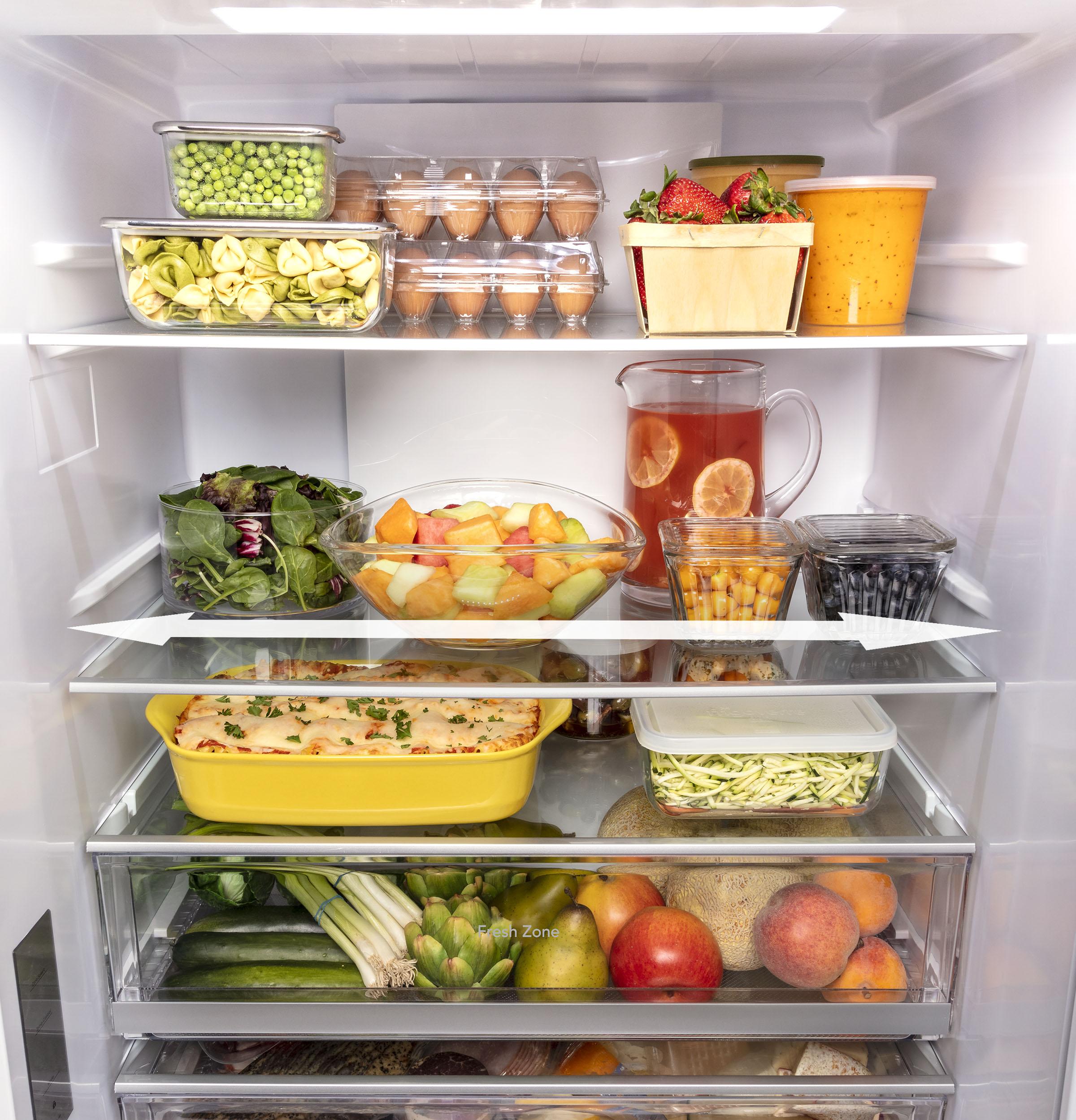 Ge Appliances GBE17HYRFS Ge® Energy Star® 17.7 Cu. Ft. Counter-Depth Bottom-Freezer Refrigerator
