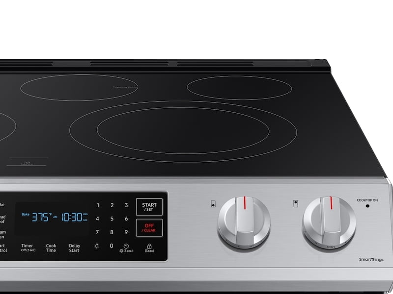 Samsung NE63T8311SS 6.3 Cu. Ft. Front Control Slide-In Electric Range With Convection & Wi-Fi In Stainless Steel