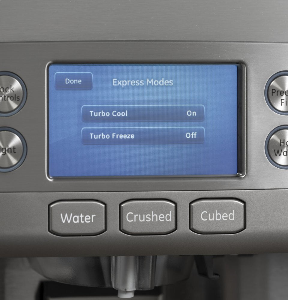Cafe CYE22UP2MS1 Café Energy Star® 22.1 Cu. Ft. Smart Counter-Depth French-Door Refrigerator With Keurig® K-Cup® Brewing System
