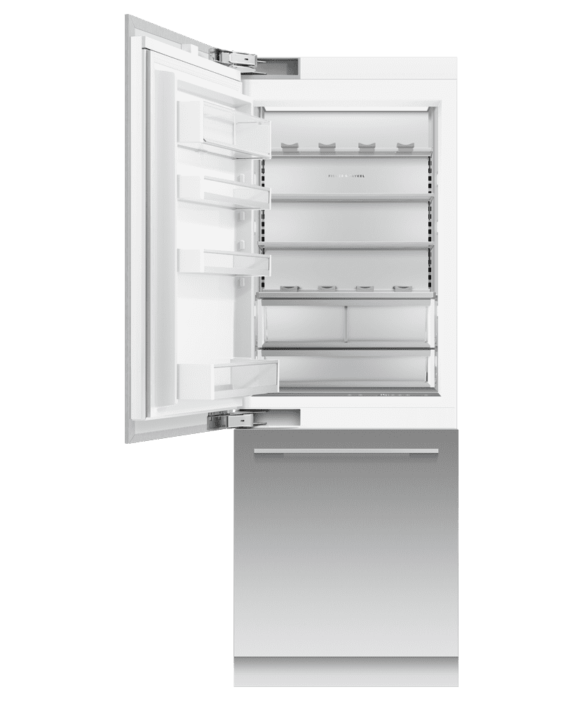 Fisher & Paykel RS3084WLU1 Integrated Refrigerator Freezer, 30", Ice & Water