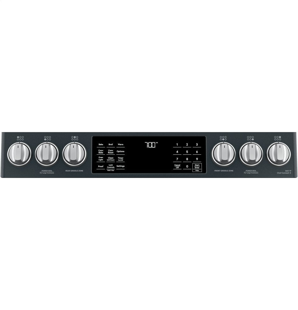 Cafe CGS700P3MD1 Café 30" Smart Slide-In, Front-Control, Gas Range With Convection Oven