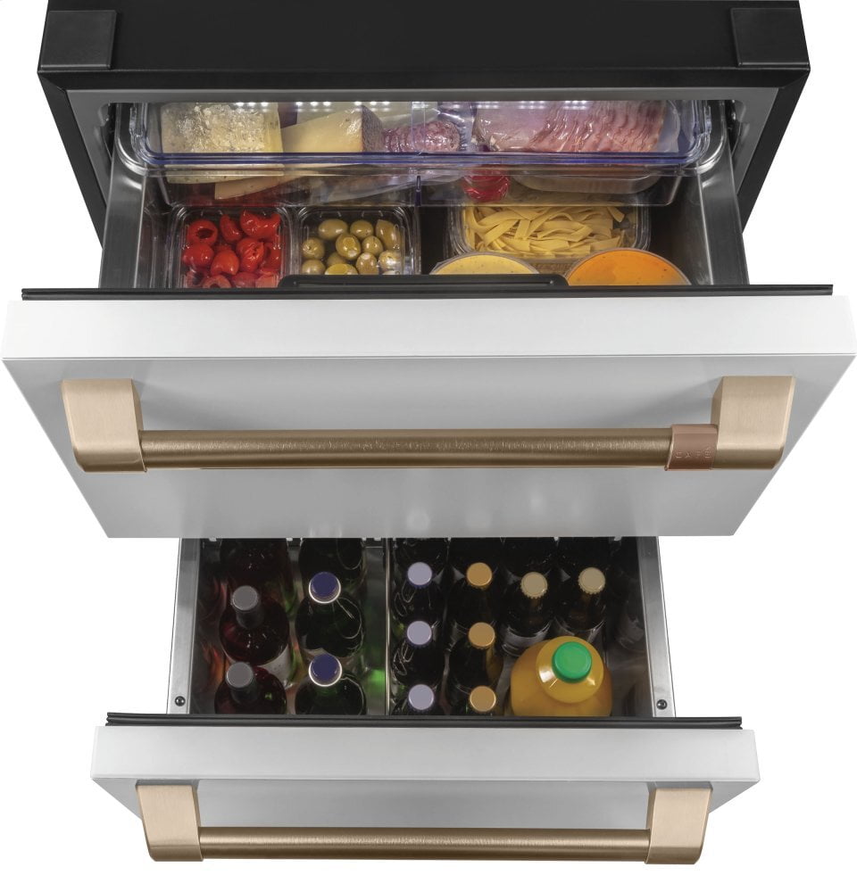Cafe CDE06RP4NW2 Café 5.7 Cu. Ft. Built-In Dual-Drawer Refrigerator