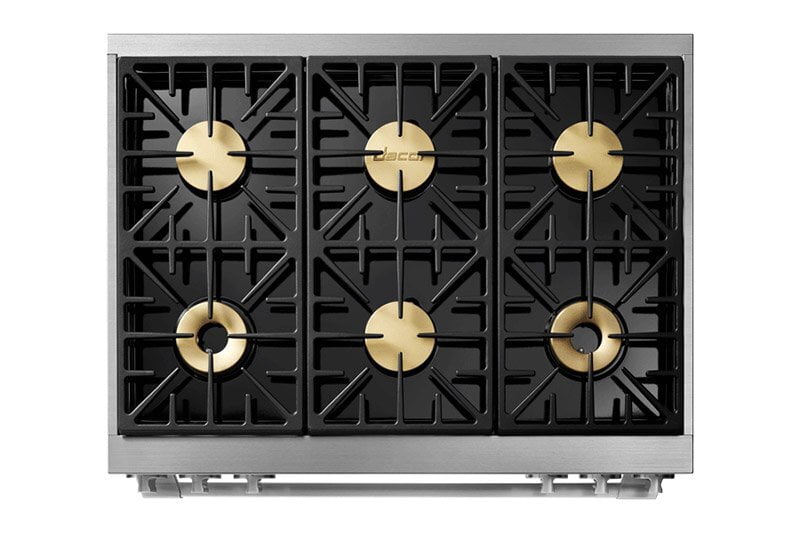 Dacor HDPR36SNGH 36" Dual Fuel Pro Range, Silver Stainless Steel, Natural Gas/High Alttitude