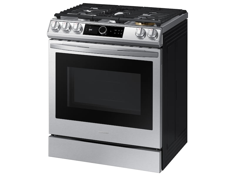 Samsung NX60T8711SS 6.0 Cu. Ft. Front Control Slide-In Gas Range With Smart Dial, Air Fry & Wi-Fi In Stainless Steel