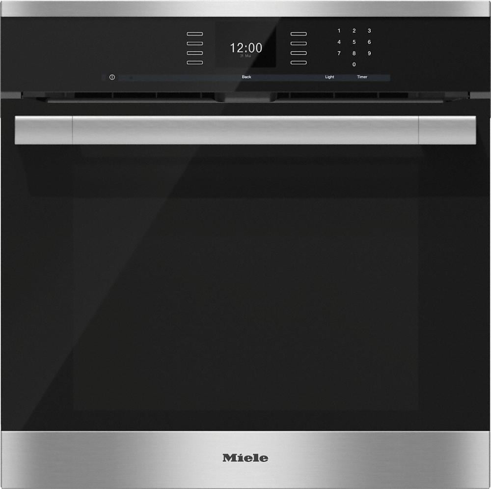 Miele H6560BP H 6560 Bp Am 24 Inch Convection Oven With Airclean Catalyzer And Roast Probe For Precise Cooking.