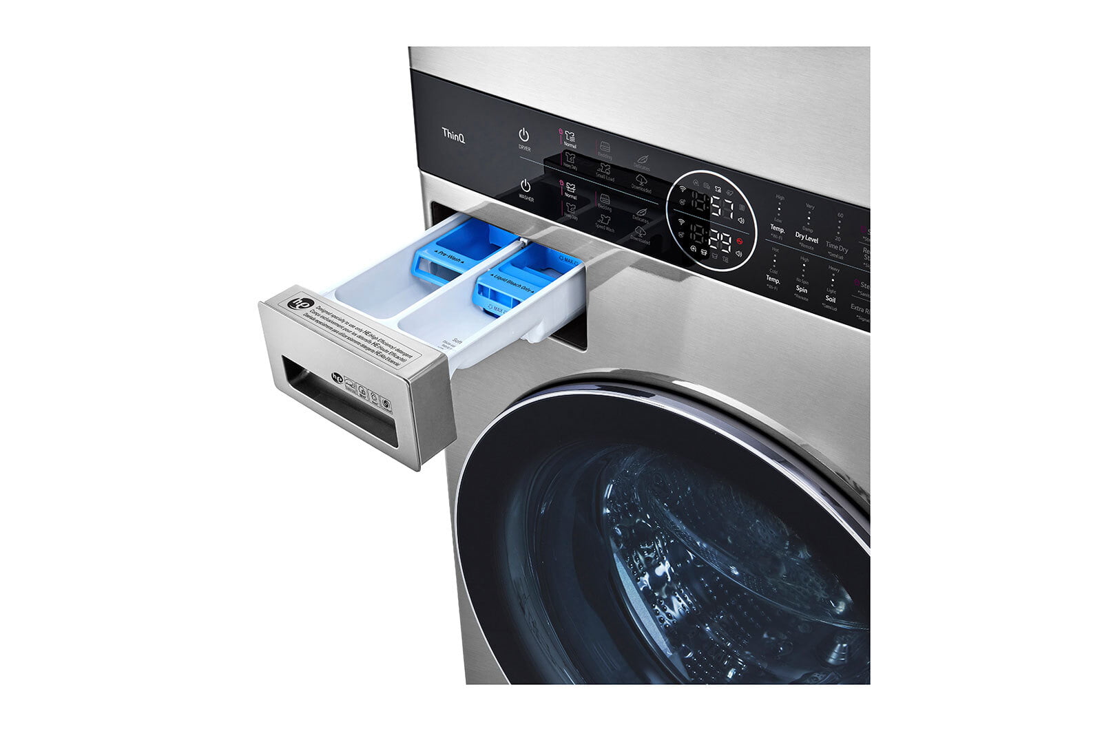 Lg WSEX200HNA Lg Studio Single Unit Front Load Washtower™ With Center Control™ 5.0 Cu. Ft. Washer And 7.4 Cu. Ft. Electric Dryer
