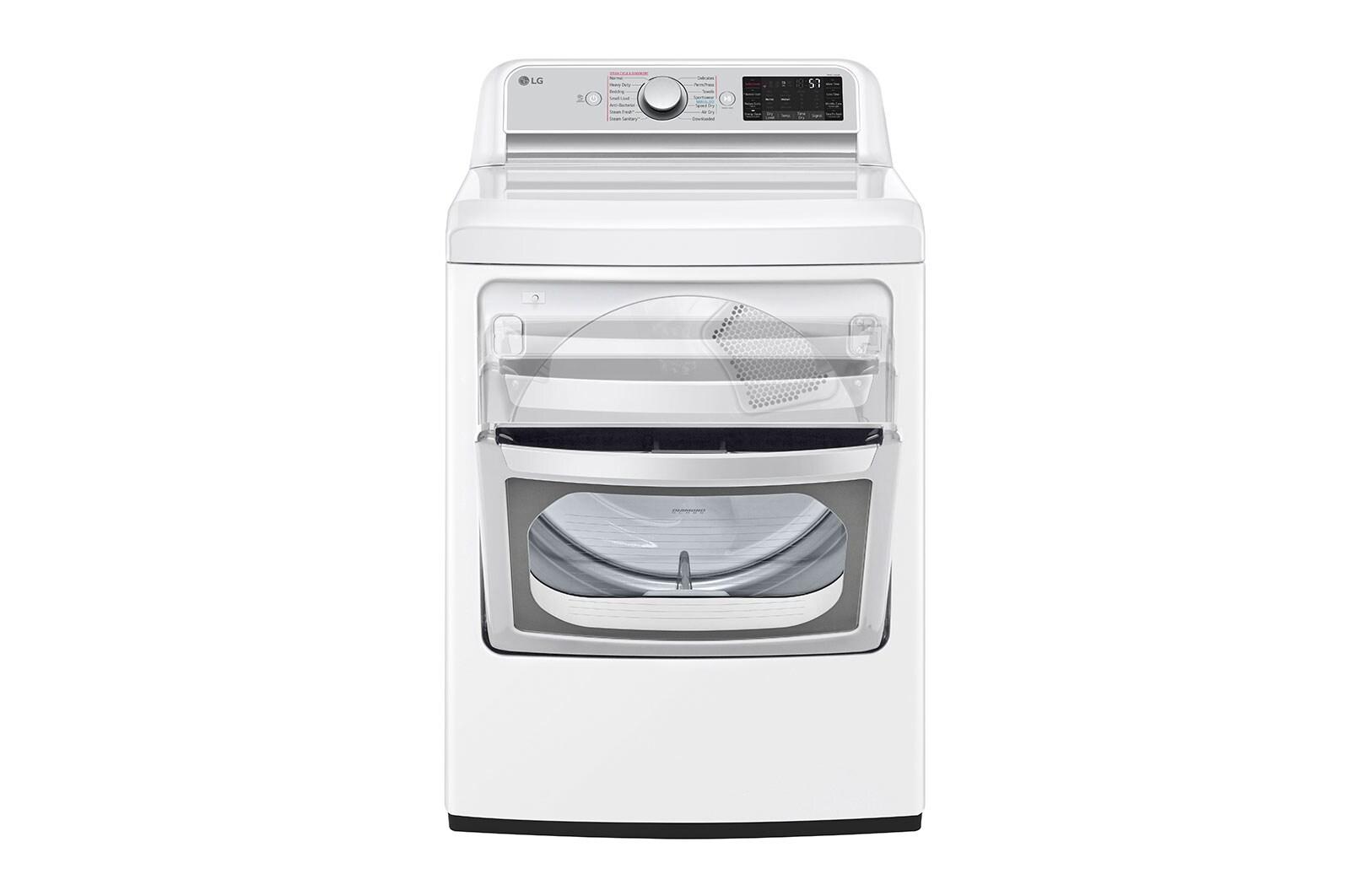 Lg DLEX7900WE 7.3 Cu. Ft. Ultra Large Capacity Smart Wi-Fi Enabled Rear Control Electric Dryer With Turbosteam™