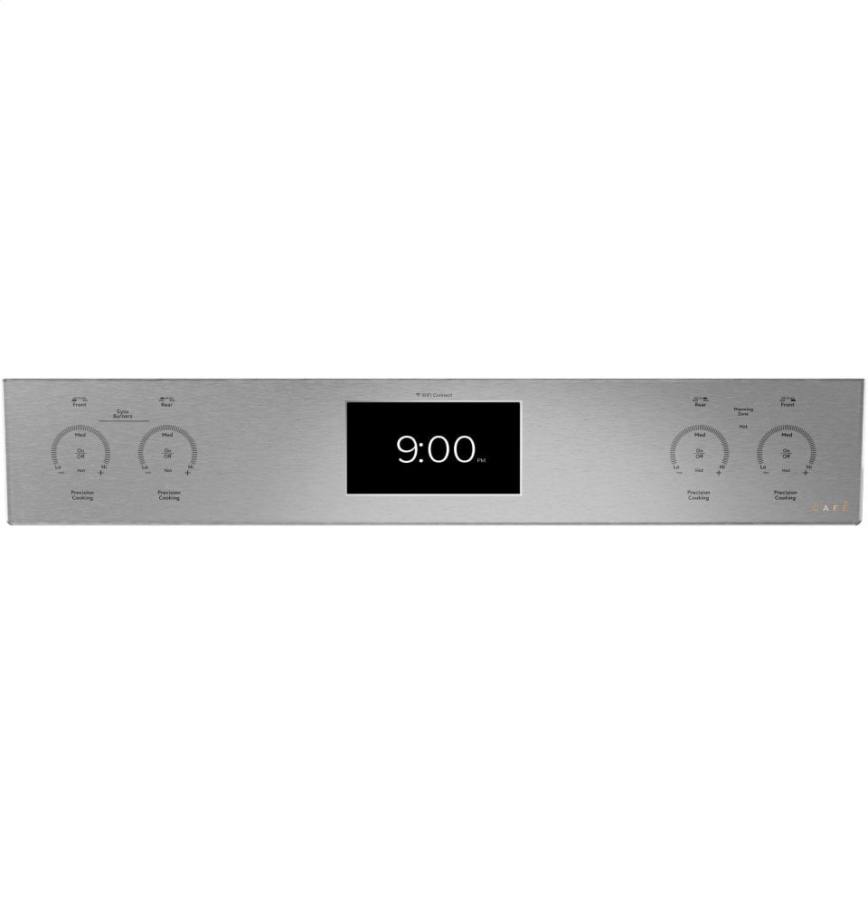 Cafe CHS900M2NS5 Café 30" Smart Slide-In, Front-Control, Induction And Convection Range In Platinum Glass