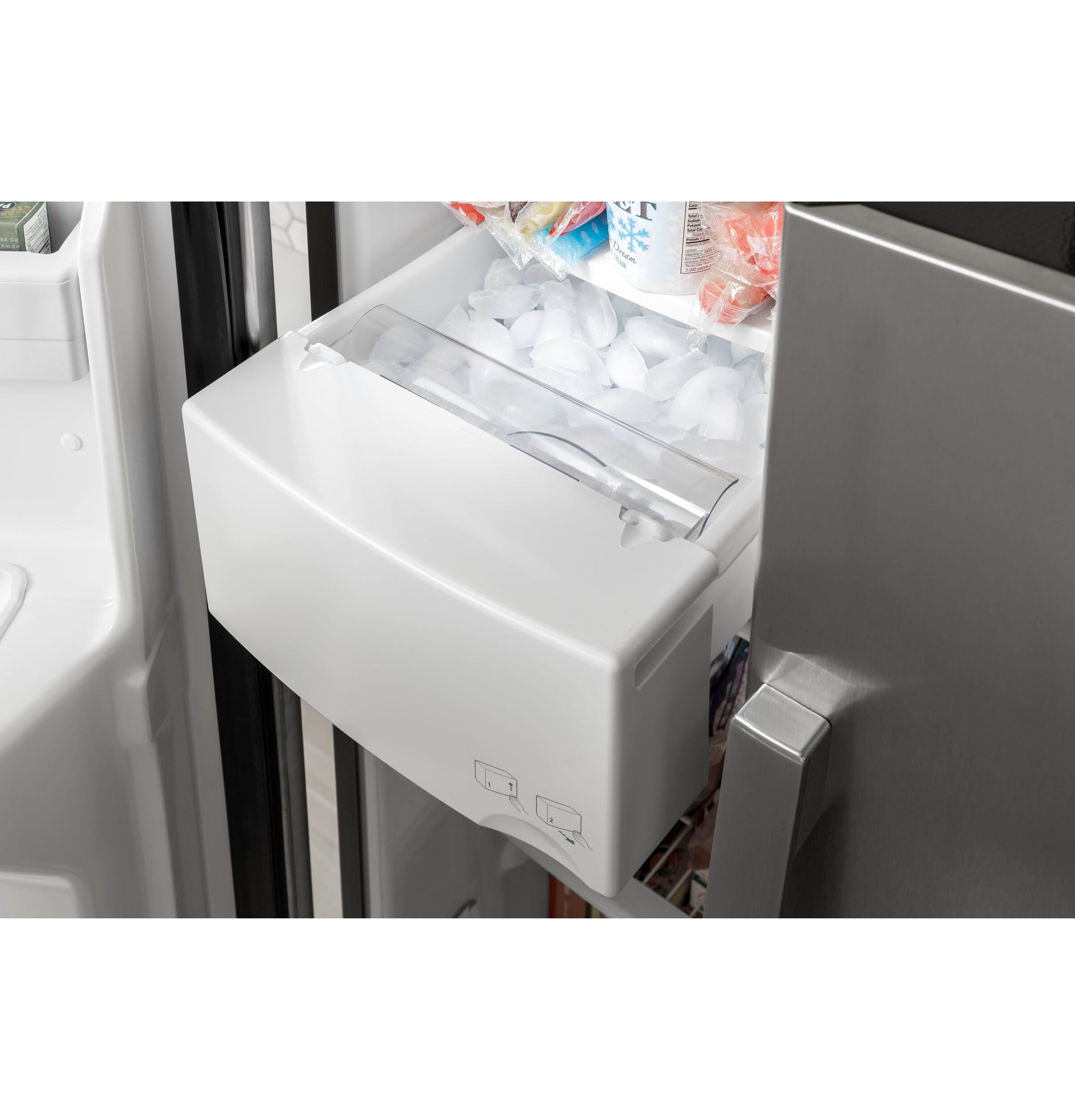 Ge Appliances GSS25GGPBB Ge® 25.3 Cu. Ft. Side-By-Side Refrigerator