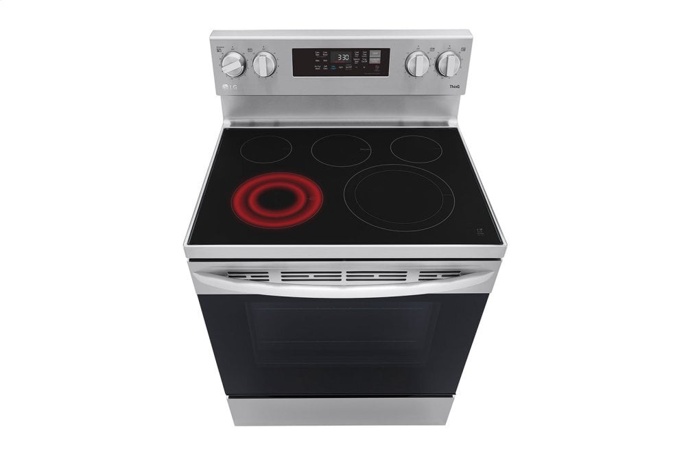 Lg LREL6323S 6.3 Cu Ft. Smart Wi-Fi Enabled Fan Convection Electric Range With Air Fry & Easyclean®