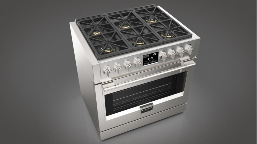 Fulgor Milano F6PDF366S1 36" Dual Fuel Pro Range