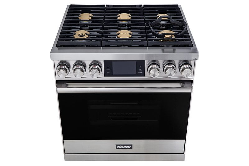 Dacor DOP36M86DPM 36" Range, Graphite Stainless Steel, Liquid Propane