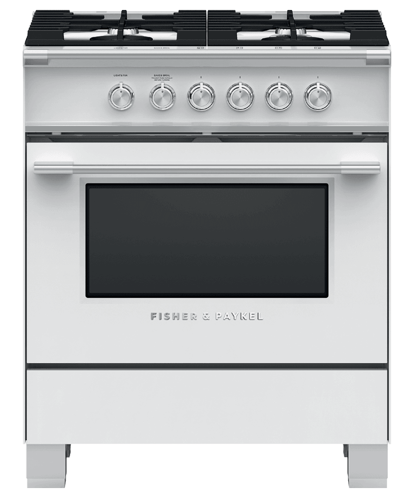 Fisher & Paykel OR30SCG4W1 Gas Range, 30", 4 Burners