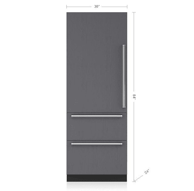 Sub-Zero IT30CIRH 30" Designer Over-And-Under Refrigerator/Freezer - Panel Ready