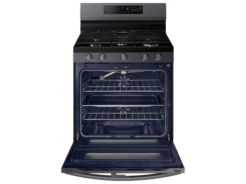 Samsung NX60A6751SG 6.0 Cu. Ft. Smart Freestanding Gas Range With Flex Duo™ & Air Fry In Black Stainless Steel