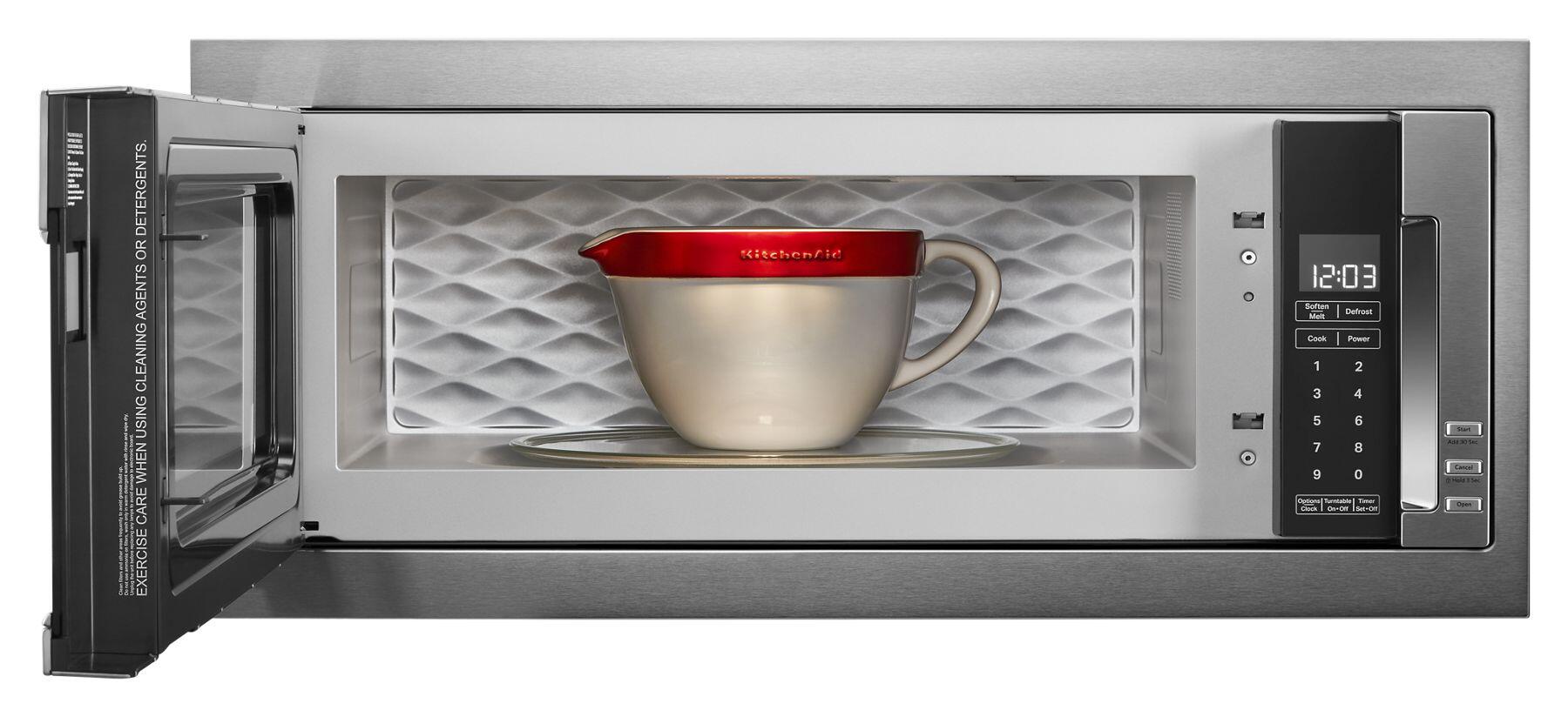 Kitchenaid KMBT5011KSS 1000 Watt Built-In Low Profile Microwave With Slim Trim Kit - Stainless Steel
