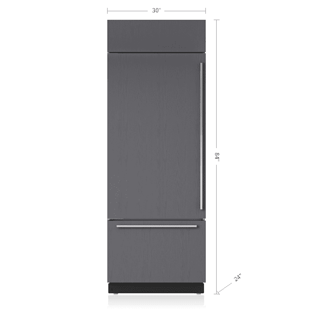 Sub-Zero BI30UOLH 30" Classic Over-And-Under Refrigerator/Freezer - Panel Ready