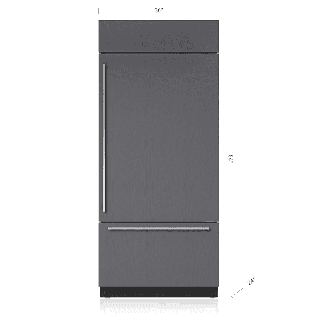 Sub-Zero BI36UORH 36" Classic Over-And-Under Refrigerator/Freezer - Panel Ready