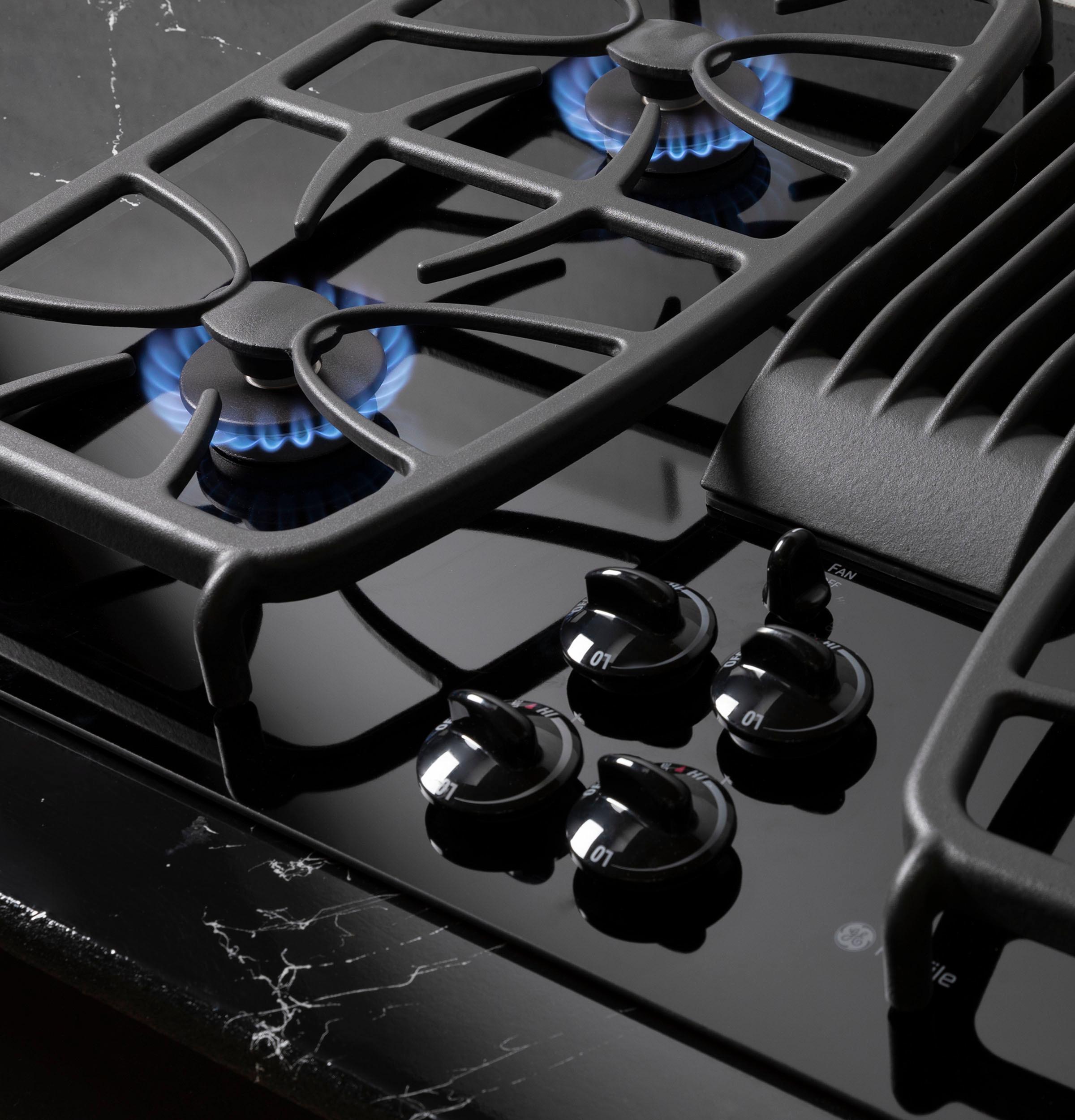 Ge Appliances PGP9830DRBB Ge Profile™ 30" Built-In Gas Downdraft Cooktop